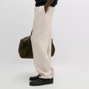 Pantalon total look détail taille lin