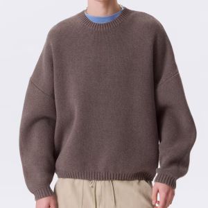 PULL OVERSIZE EN COTON ÉPAIS