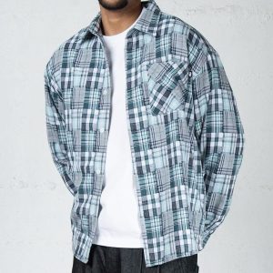 Chemise manches longues Patchwork