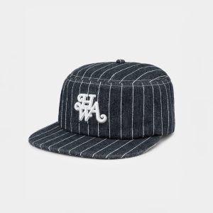 Casquette Pillbox Monogam à Rayures