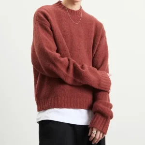 Knit en laine crop bound jumper