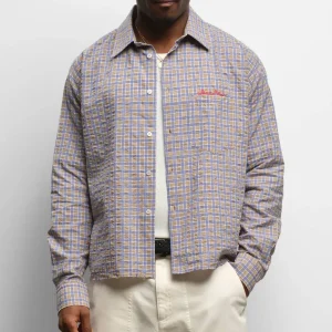 Chemise à carreaux raw edge